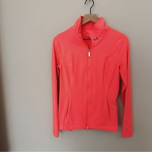 Neon Pink Under Armour Zip Up Jacket